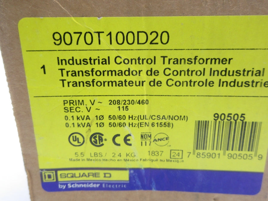 SQUARE D 9070T100D20 460V NSMP