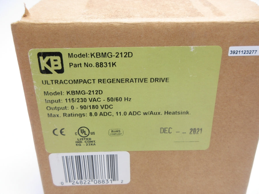 KB ELECTRONICS KBMG-212D 8831K 115/230VAC (RED) NSMP