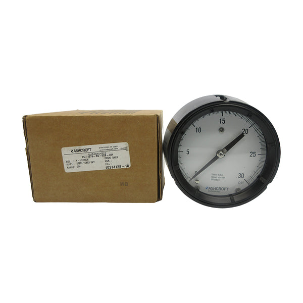 ASHCROFT 45-1279-BS-02B-30# 0-30PSI 4-1/2" NSMP