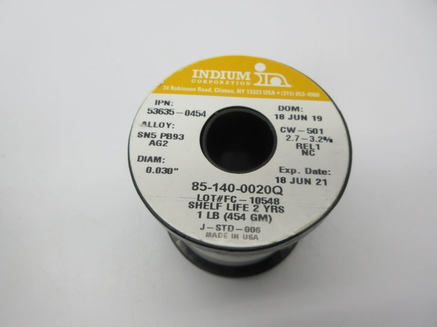 INDIUM WIREFC-53635-0454 NSMP