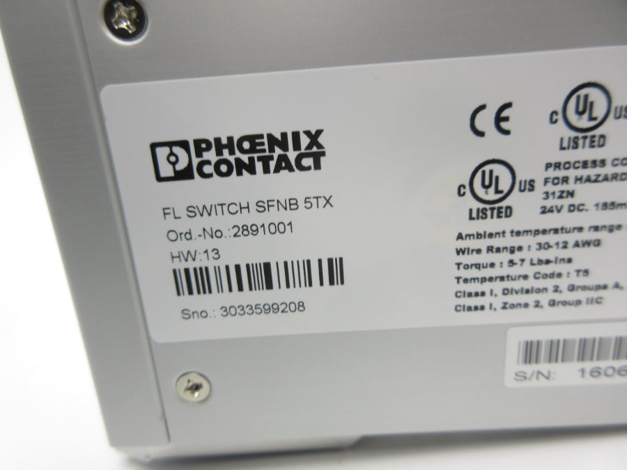 PHOENIX CONTACT FLSWITCHSFNB5TX 2891001 NSNP