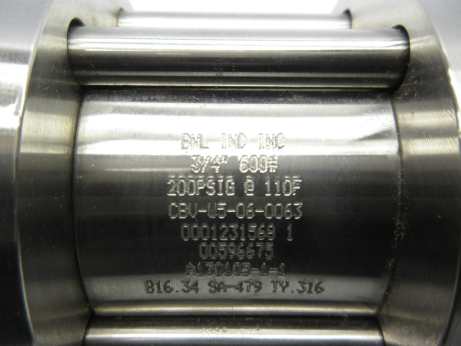 BML CBV-W5-06-0063 200PSI 3/4" NSNP