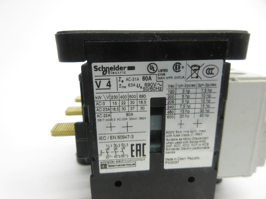 SCHNEIDER ELECTRIC V4 690V 80A NSNP