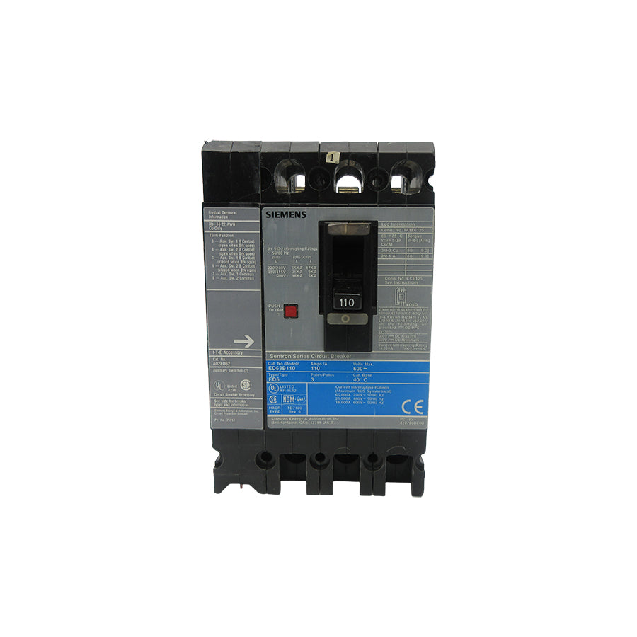 SIEMENS ED63B110 A02ED62 600V 110A NSNP