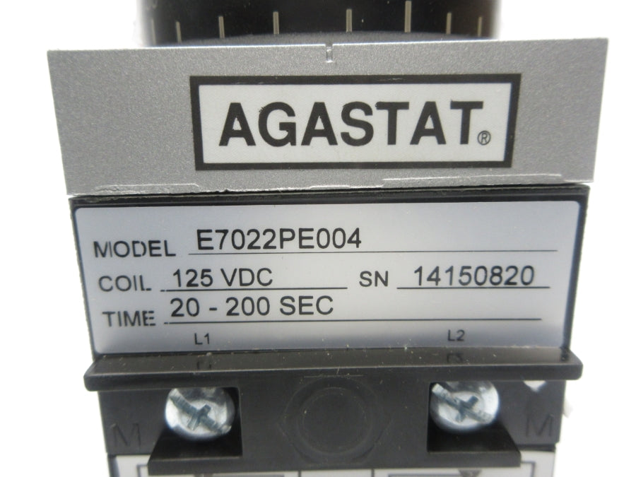 AGASTAT E7022PE004 125VDC 20-200S NSNP