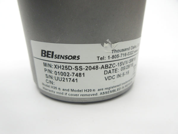 BEI XH25D-SS-2048-ABZC-15V/V-SM18 01002-7481 5-15VDC NSNP