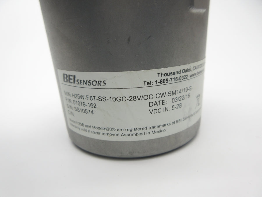 BEI H25W-F67-SS-10GC-28V/OC-CW-SM14/19-S 01079-162 5-28VDC NSNP