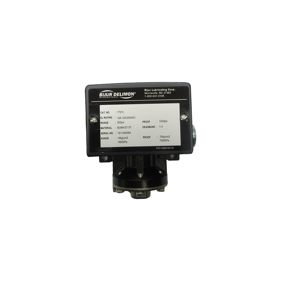 BIJUR DELIMON 17915 125/250VAC 15A 200PSI NSNP