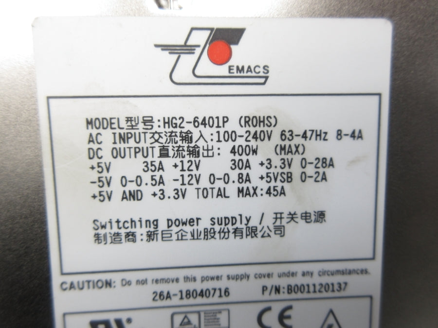 EMACS HG2-6401P 100-240V 8-4A NSNP