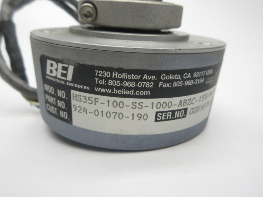 BEI HS35F-100-SS-1000-ABZC-15V/V-SCS18 924-01070-190 5-15VDC NSNP
