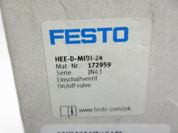FESTO HEE-D-MIDI-24 172959 36/240PSI NSMP