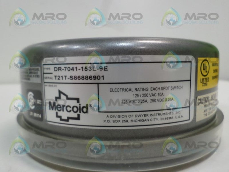 MERICOID DR-7041-153L-9E PRESSURE GAUGE NSNP