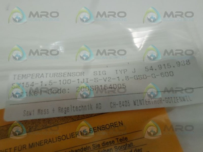 SAWI SW154-1.5-100-1JI-S-V2-1.8-GSD-G-600 TEMPERATURE SENSORNSMP
