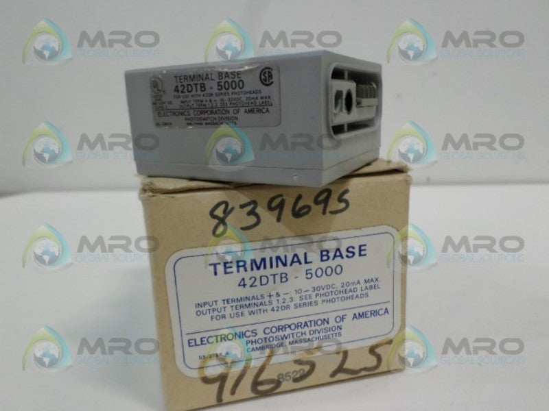 ECA PHOTOSWITCH 42DTB-5000 TERMINAL BASE NSMP
