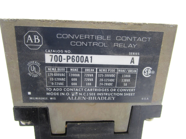 INDUSTRIAL SPARE PART 700-P600A1 SER. A 110/120V NSNP