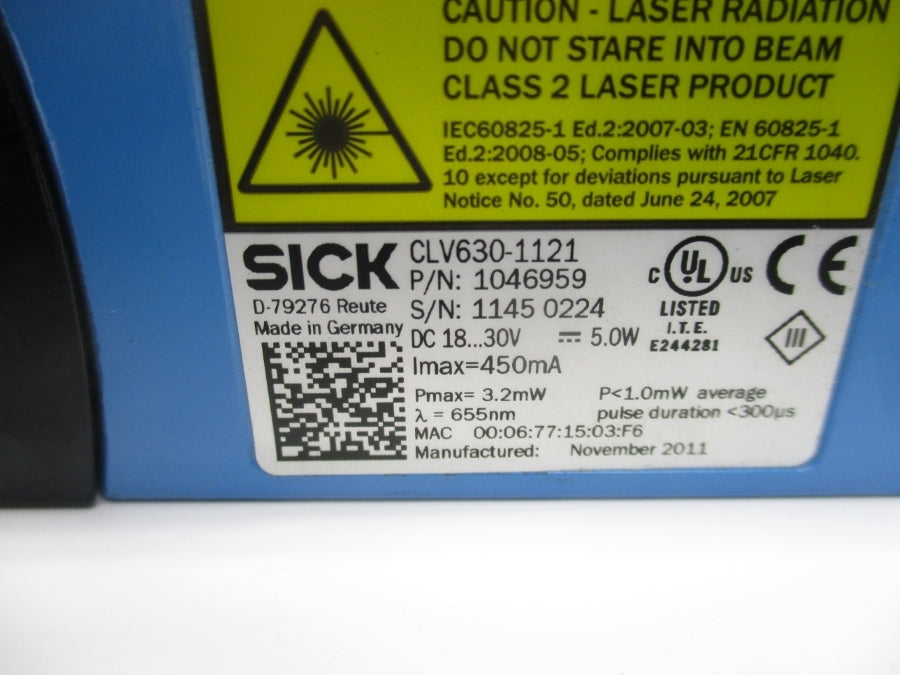 SICK CLV630-1121 1046959 18-30VDC NSNP