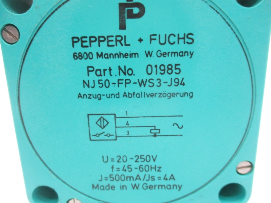 PEPPERL+FUCHS NJ50-FP-WS3-J94 01985 20-250V NSNP
