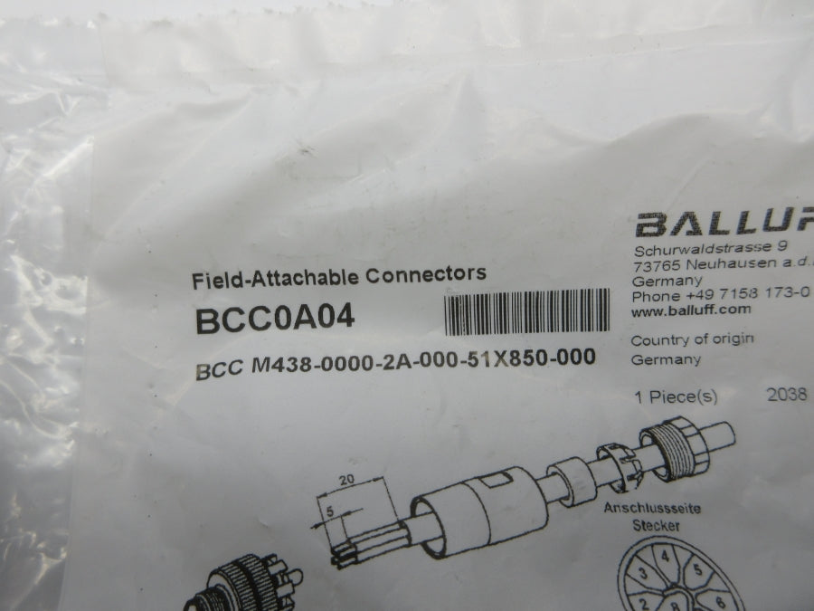 BALLUFF BCC0A04 BCCM438-0000-2A-000-51X850-000 NSMP