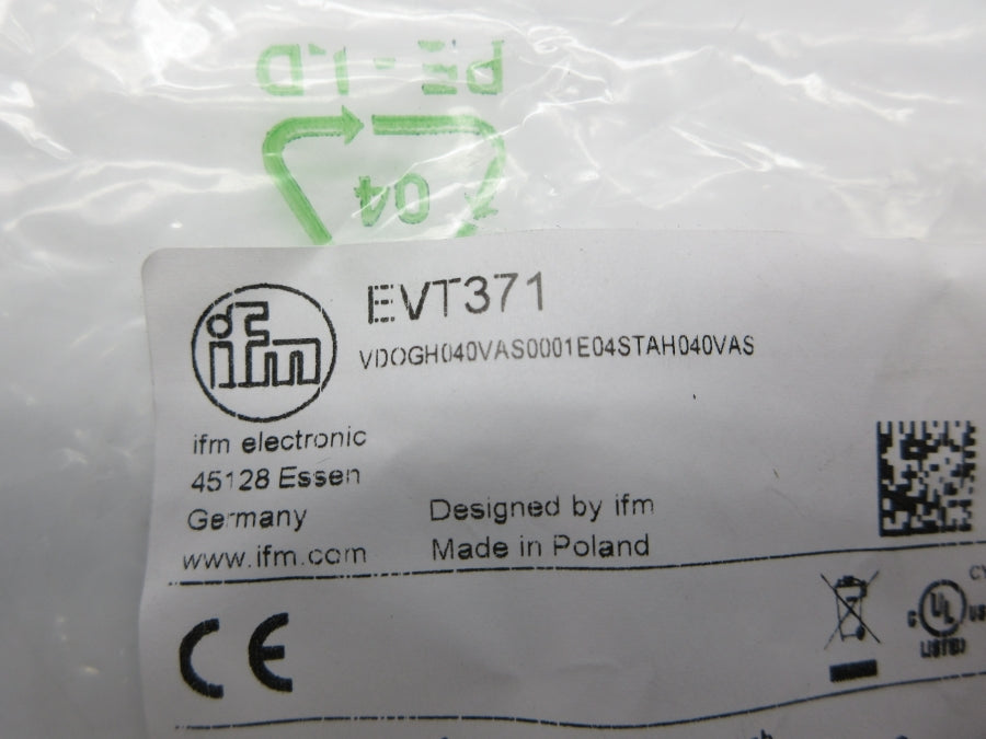 IFM EFECTOR EVT371 VDOGH040VAS0001E04STAH040VAS 250VAC 4A NSMP