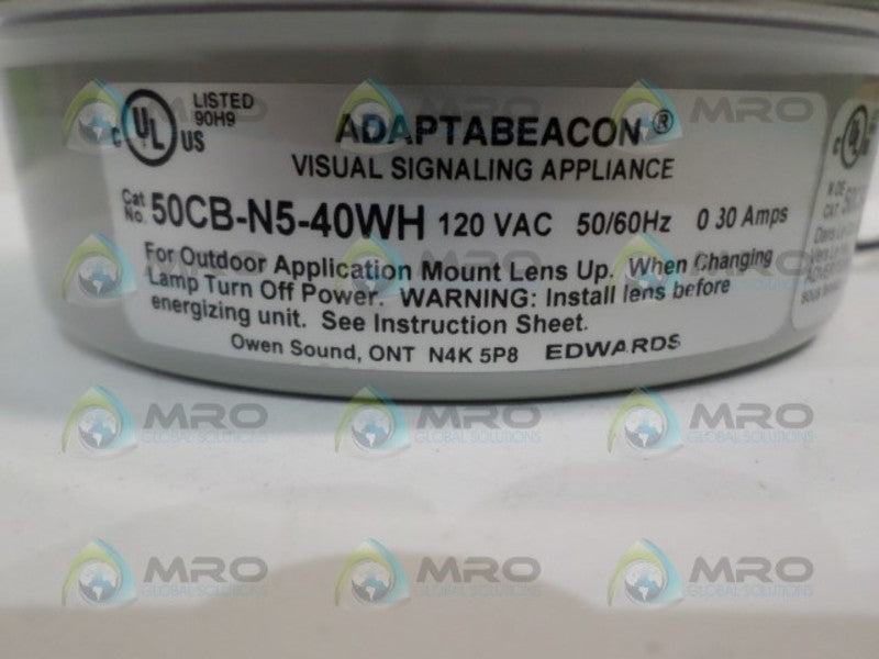 EDWARDS 50CB-N5-40WH BLUE ADAPTABEACON STROBE LIGHT NSNP