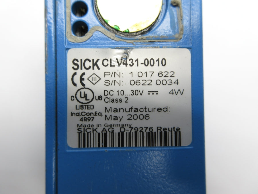 SICK CLV431-0010 1017622 10-30VDC UNMP