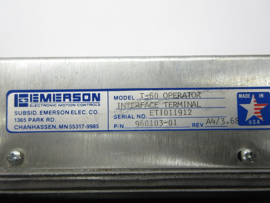 EMERSON 960103-01 T-60 UNMP