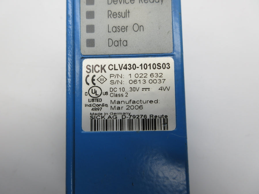 SICK CLV430-1010S03 1022632 10-30VDC UNMP