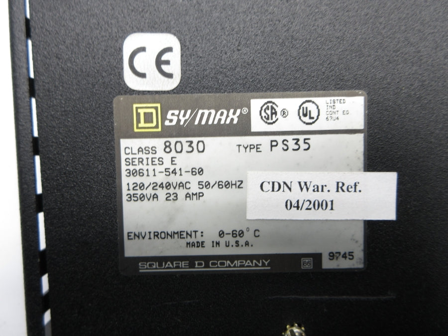 SQUARE D 8030PS35 SER. E 120/240VAC 23A NSNP