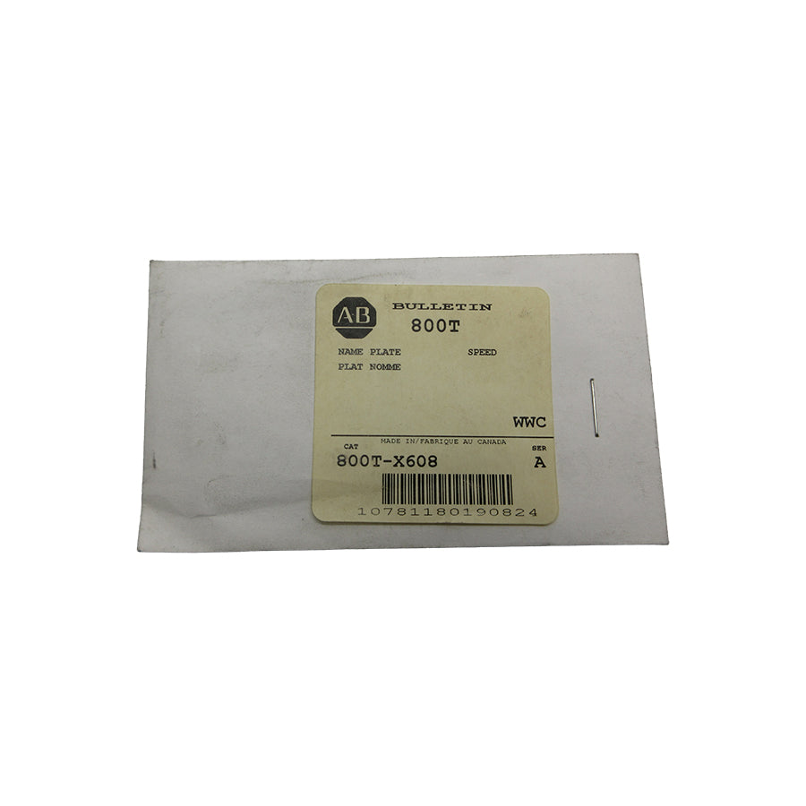 INDUSTRIAL SPARE PART 800T-X608 SER. A NSMP