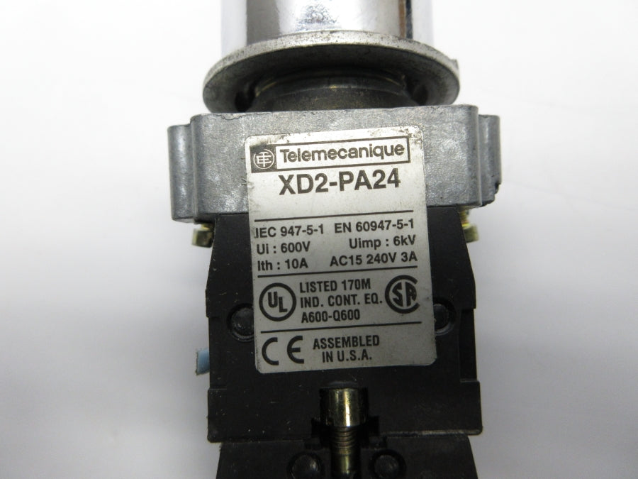 TELEMECANIQUE XD2-PA24 600V 10A NSNP