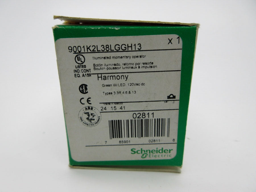 SCHNEIDER ELECTRIC 9001K2L38LGGH13 SER. J 120VAC/DC NSMP