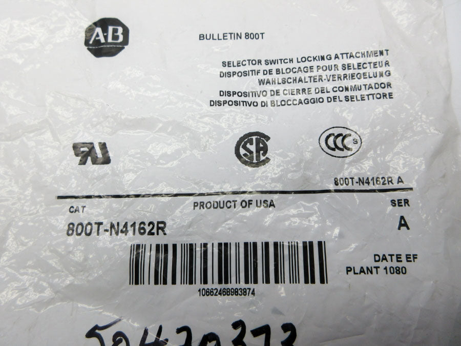 INDUSTRIAL SPARE PART 800T-N4162R SER. A NSMP
