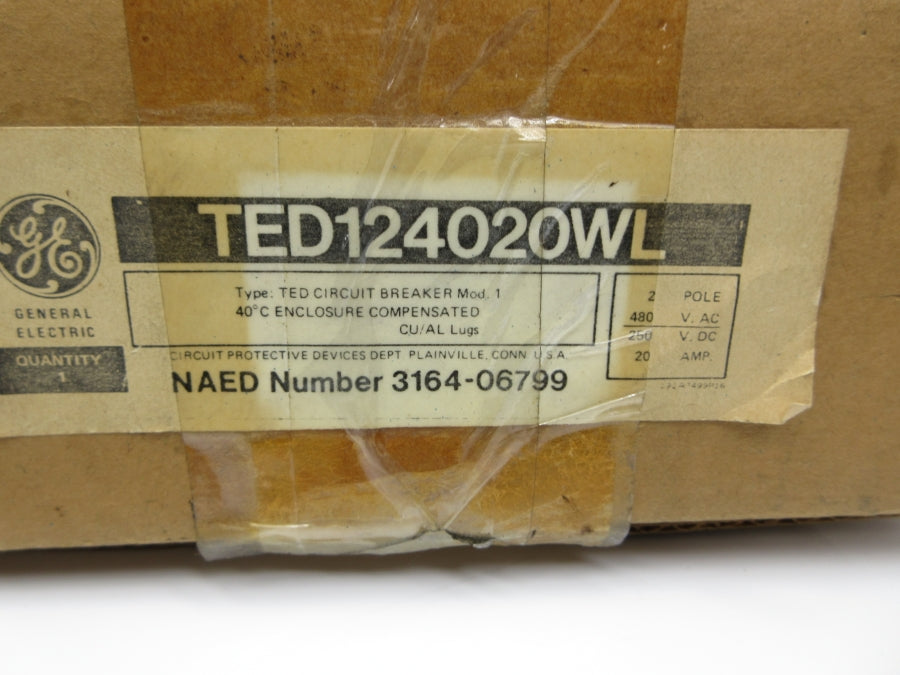 GENERAL ELECTRIC TED124020WL 480VAC 20A NSMP