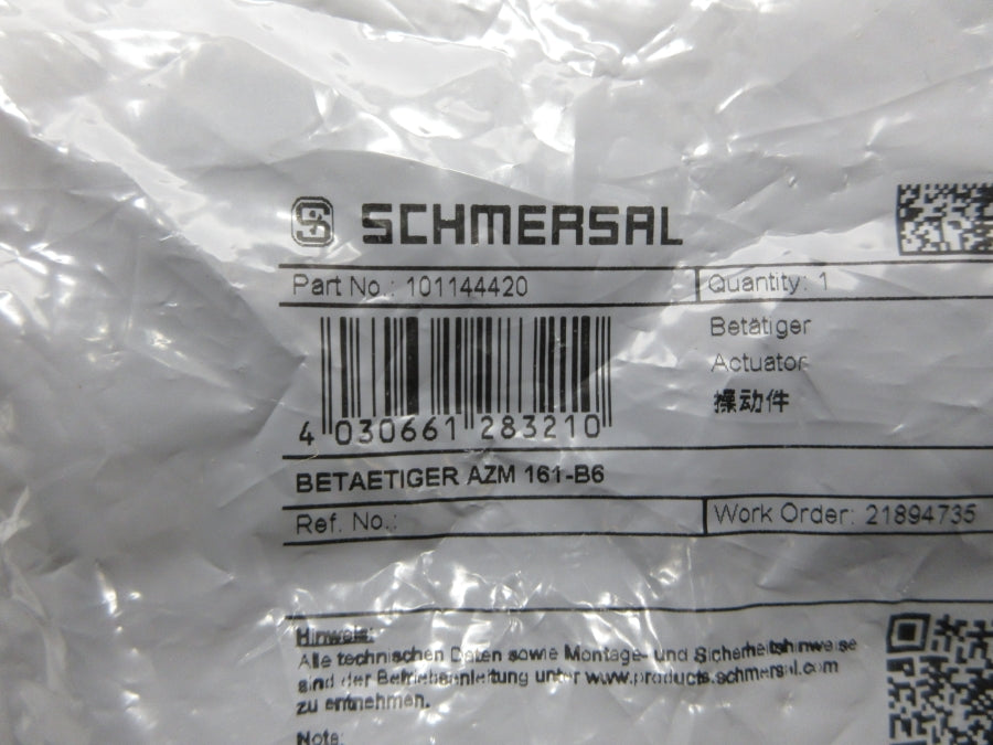 SCHMERSAL 101144420 AZM161-B6 NSMP