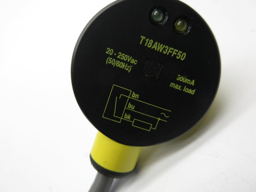 BANNER ENGINEERING T18AW3FF50 20-250VAC NSNP