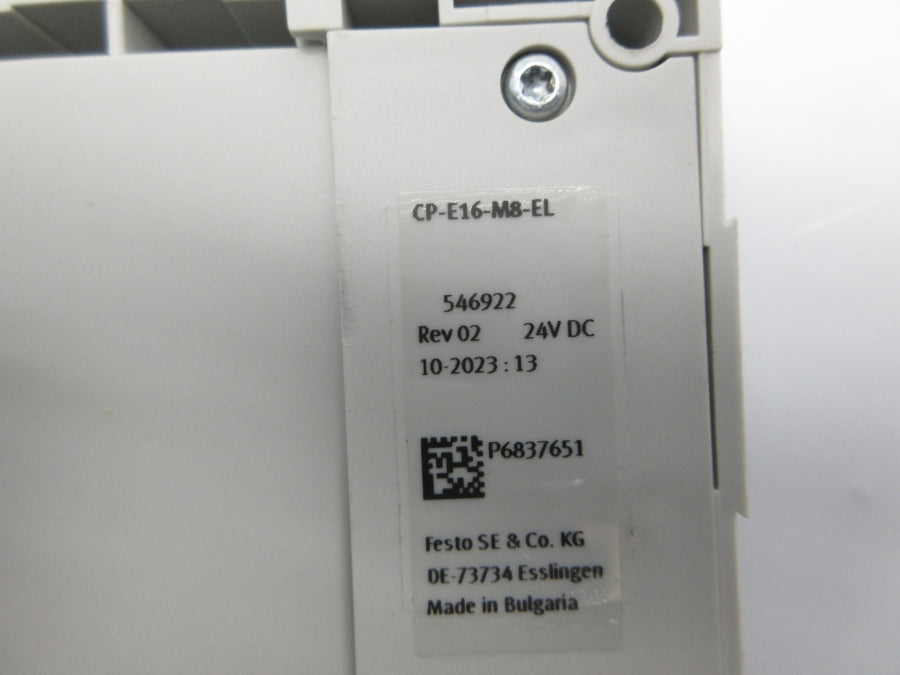FESTO CP-E16-M8-EL 546922 24VDC REV. 02 NSNP