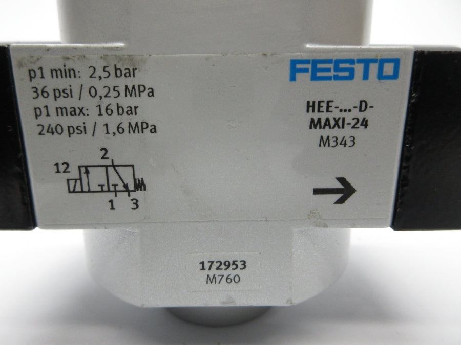 FESTO 172953 HEE-D-MAXI-24 240PSI NSNP