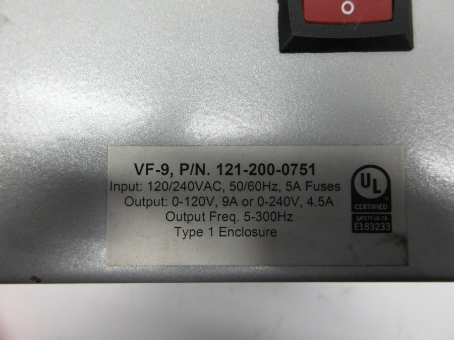 RODIX VF-9 121-200-0751 120/240VAC 5A NSNP