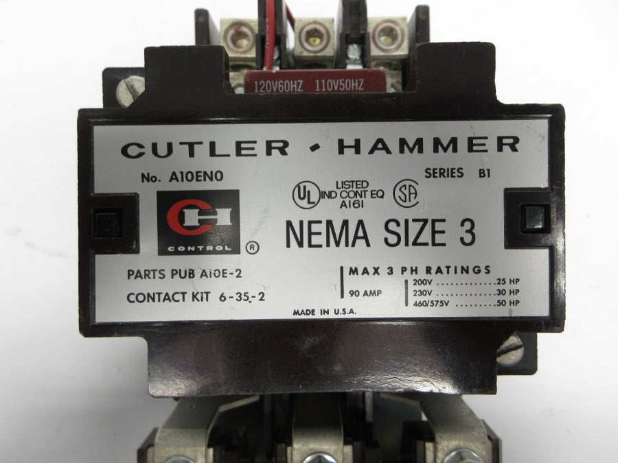 CUTLER HAMMER A10EN0 SER. B1 110/120V NSNP