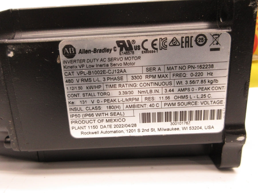 INDUSTRIAL SPARE PART VPL-B1002E-CJ12AA SER. A 480V 3.44A NSNP