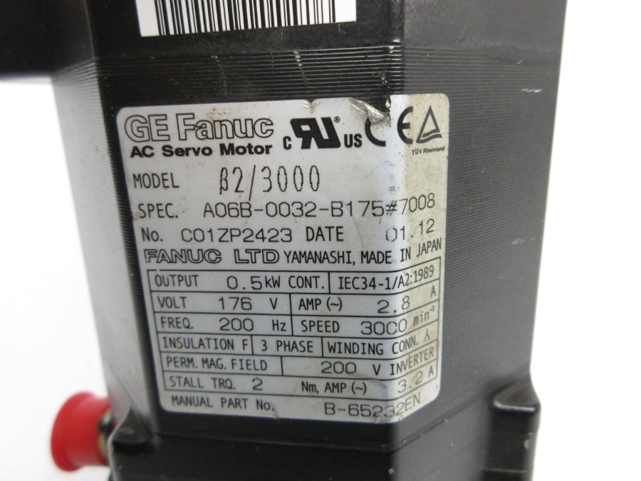 FANUC A06B-0032-B175#7008 176V 2.8A UNMP