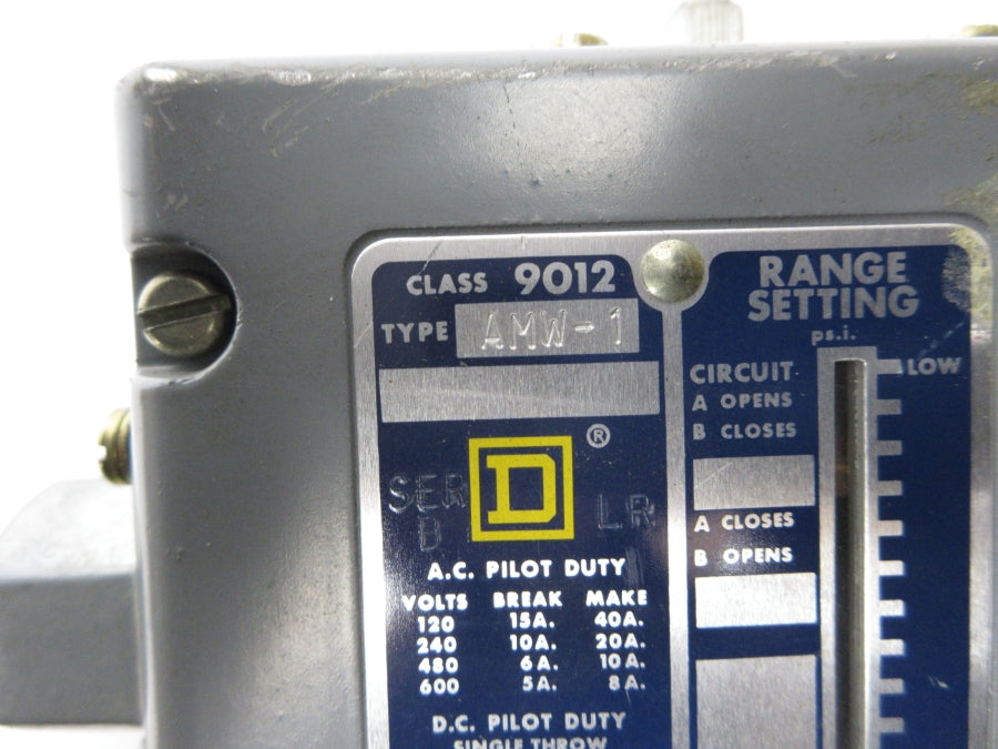 SQUARE D 9012AMW-1 SER. B 600VAC 5A NSNP