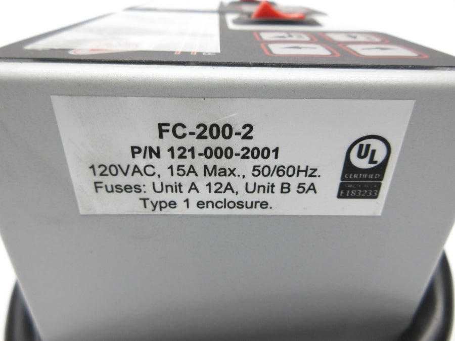 RODIX FC-200-2 121-000-2001 120VAC 15A NSNP
