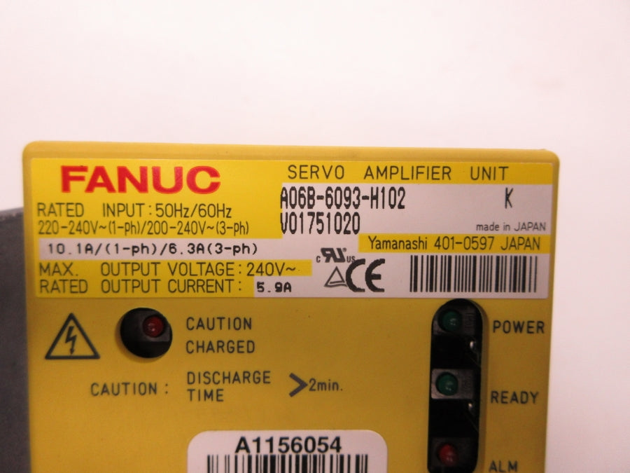 FANUC A06B-6093-H102 220-240V 10.1A NSNP