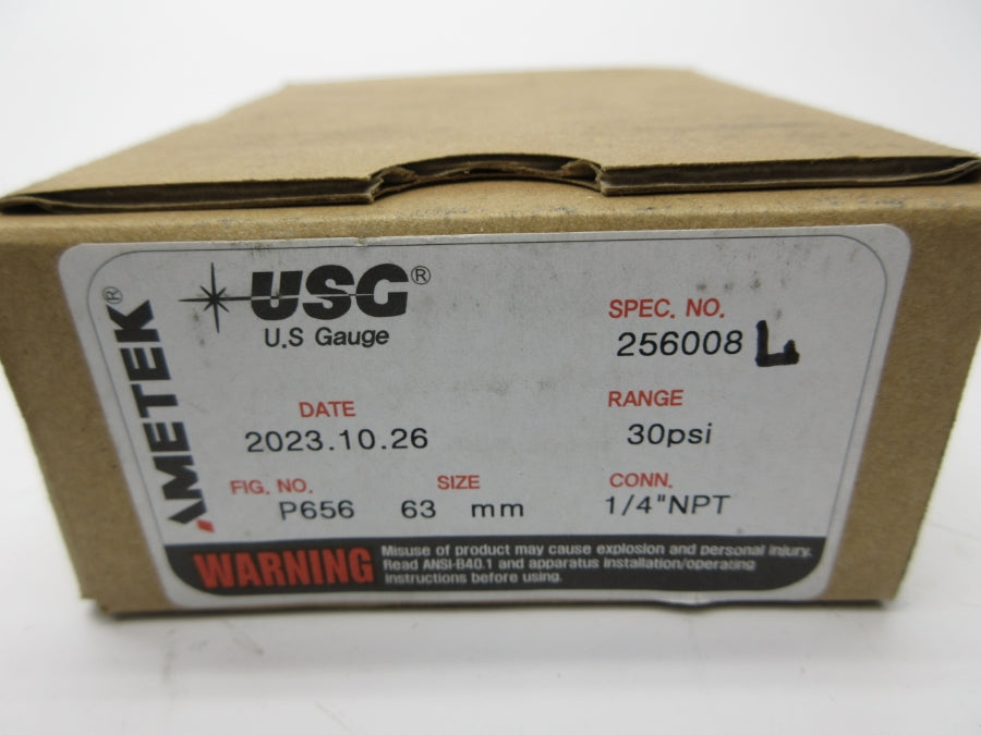 AMETEK 256008 P656 30PSI 1/4" NSMP