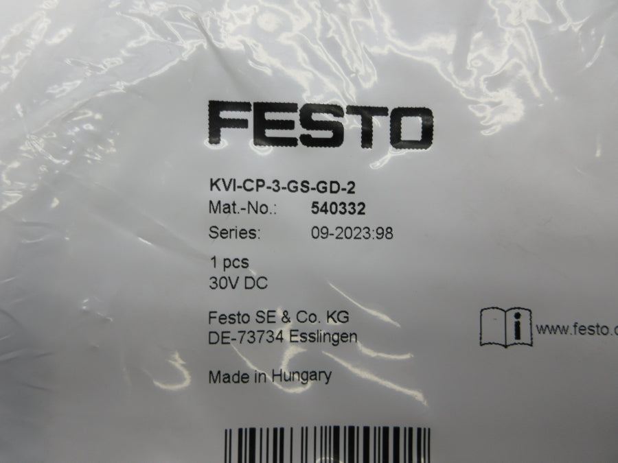FESTO KVI-CP-3-GS-GD-2 540332 30VDC NSMP