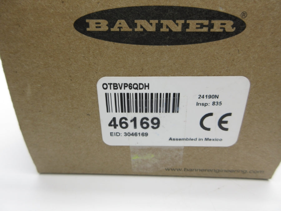 BANNER ENGINEERING OTBVP6QDH 46169 (AS PICTURED) NSMP