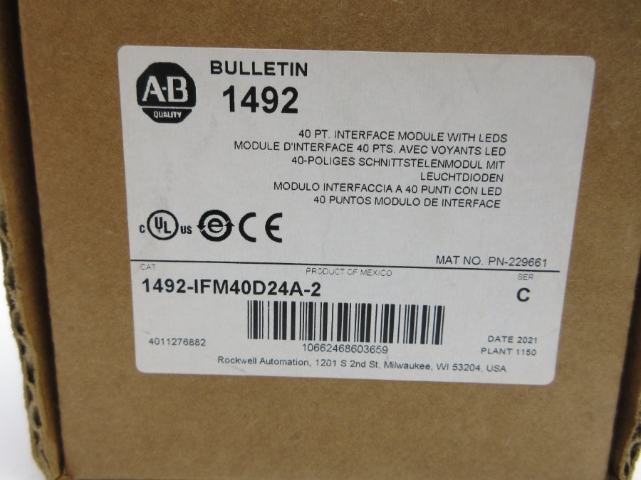 INDUSTRIAL SPARE PART 1492-IFM40D24A-2 SER. C 10-30VAC/DC (BR/WH) NSMP