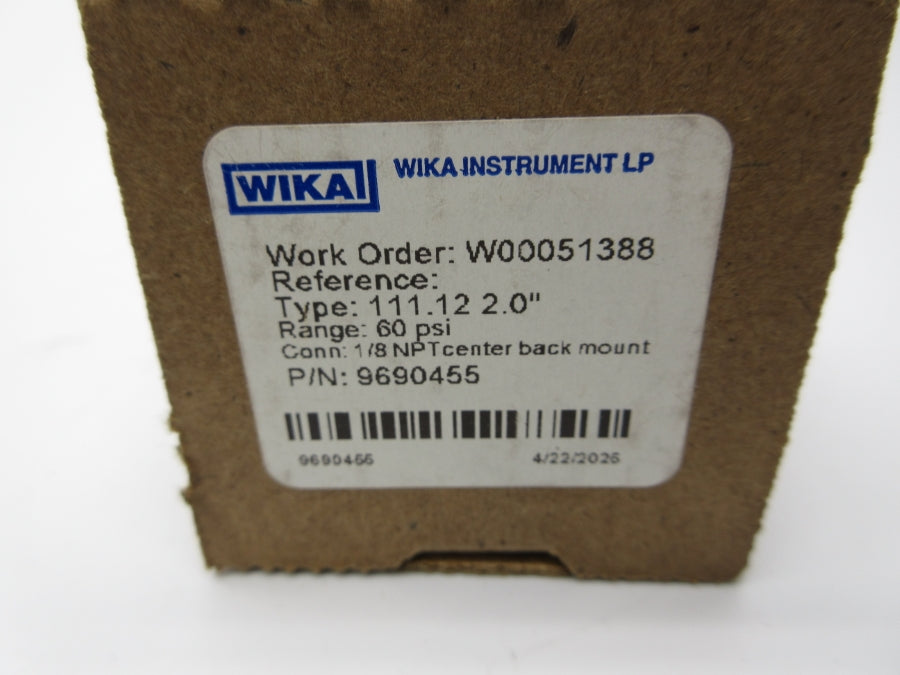 WIKA 9690455 60PSI NSMP