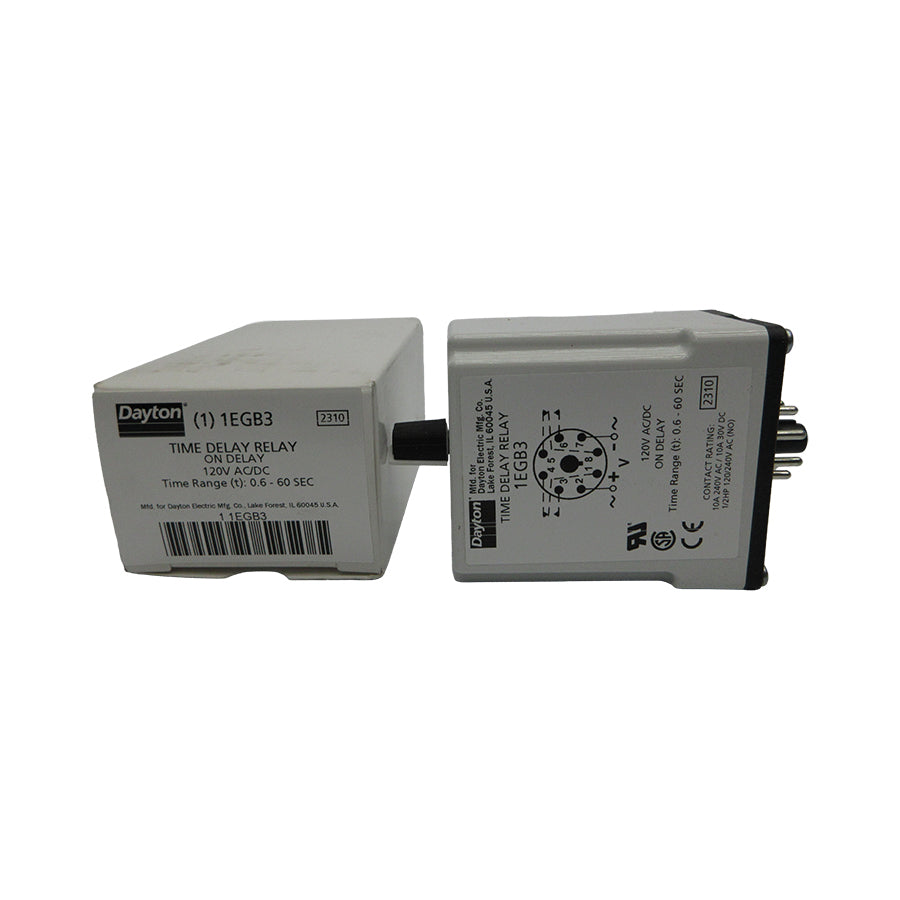 DAYTON 1EGB3 120VAC/DC 0.6-60S NSMP